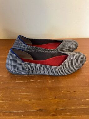 Rothy’s The Flat Round Toe Flats Size 6.5 Charcoal Gray Slip On